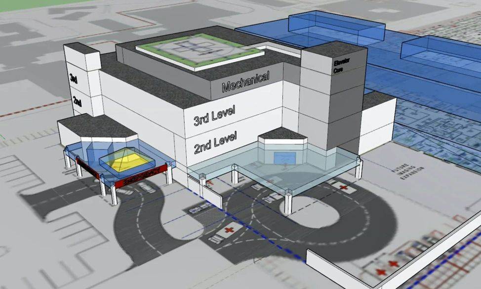 3D model of phased expansion plan for NMC