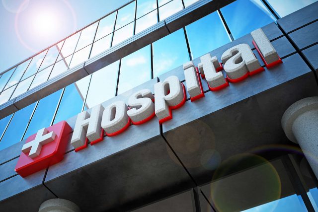 exterior hospital sign