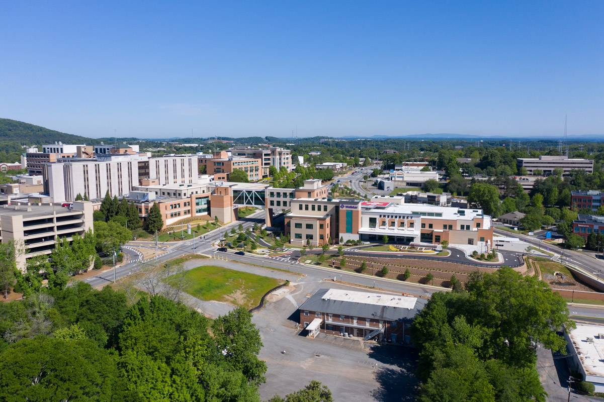 aerial view of Wellstar Health System facilities